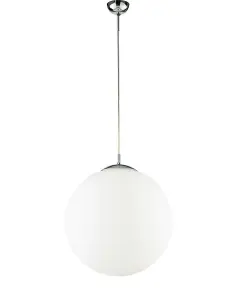 Luminosa LAMPD Globe Pendant Ceiling Light White 45x51cm