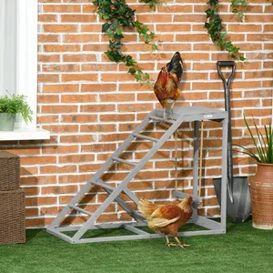 71cm Wood Bird Chicken Activity Shelf for Floor