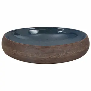 Alpen Home Yovchev 59mm L x 40mm W Brown Ceramic Oval Sink