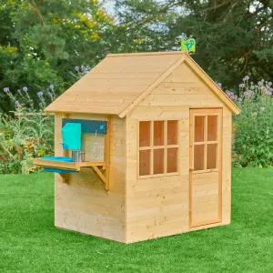 TP Hideaway Wooden Playhouse with Mud Kitchen - FSC certified