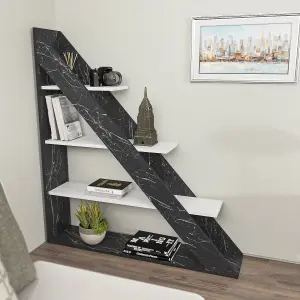 Decorotika Pisagor Corner Bookcase Shelving Unit