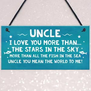 Birthday Gifts For Uncle Christmas Gift Hanging Plaque Uncle Gift From Niece Or Nephew