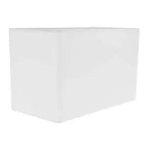 Contemporary and Stylish White Linen Fabric Rectangular Lamp Shade