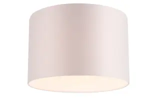 GoodHome Kpezin Light grey Fabric dyed Light shade (D)30cm