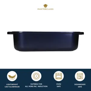 MasterClass Large Roasting Tin with Handles - Metallic Blue