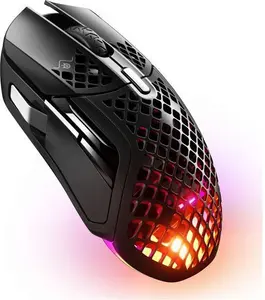 STEELSERIES Aerox 5 RGB Wireless Optical Gaming Mouse, Black 1935