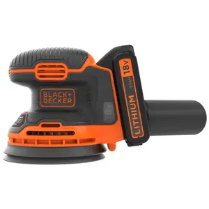 Black+Decker 18V 125mm 1.5 Li-ion POWERCONNECT Cordless Random orbit sander BDCROS18