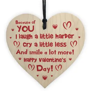 Valentines Day Gift For Him Her Anniversary Gift For Husband Wife Wood Heart Keepsake