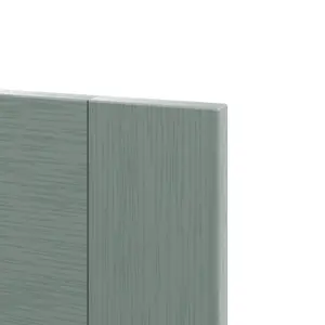 GoodHome Alpinia Painted Matt green wood effect Shaker Drawerline door & drawer front 500mm