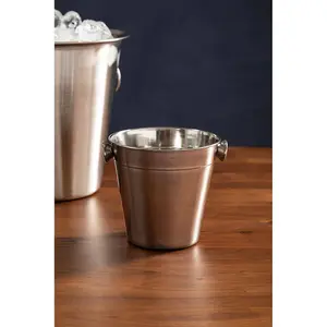 Essentials by Premier Dakota Stainless Steel Shiny Finish Ice Bucket