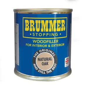 Brummer Wood Filler Natural Oak 700g - The Original And Still The Best