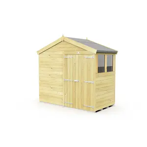 DIY Sheds 8x4 Apex Shed - Double Door With Windows