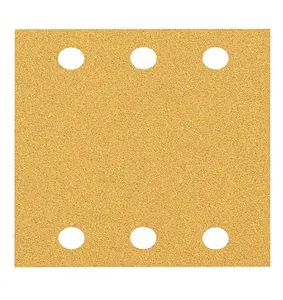 BOSCH Dual Application BEST for Wood & Paint Sanding Sheets (Square 115 x 107mm - 10/Pk) For: Bosch GSS 160 & GSS 18V-10 Sanders