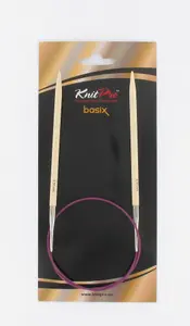 BASIX FC 100X25 - Jumbo Birch: Knitting Pins: Circular: Fixed: 100cm x 25.00mm - KnitPro