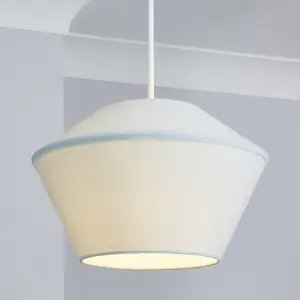 Inlight Daphne Pastel blue Easyfit Lamp shade (D)30.5cm