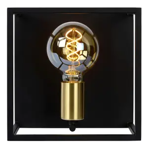 Lucide Ruben Modern Wall Light - 1xE27 - Black