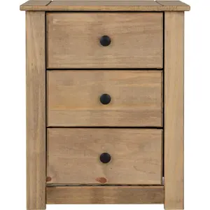 Tetteh 3 Drawer Bedside Table