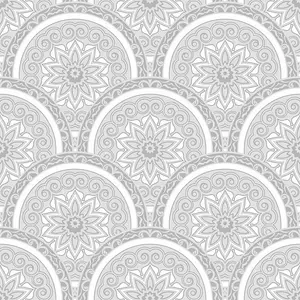 SK Filson Grey Divine Plates Wallpaper