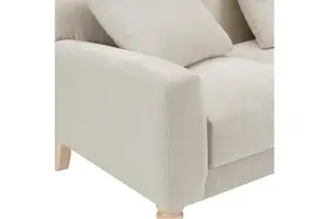 Covent 3 Seater Sofa With Scatter Back Cushions, Ivory Linen