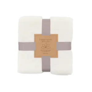 Gallery™ Cream Teddy Fleece Throw