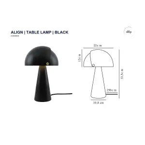 Nordlux Align Table Lamp Black E27