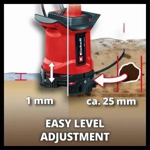 Einhell Cordless Dirty Water Pump 18V PXC For Dirty Water Power X-Change GE-DP 18/25 LL Li-Solo - Body Only