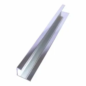 DBS Bathrooms Aluminium End Cap Trim For 10mm Shower Wall Panels 2.4m