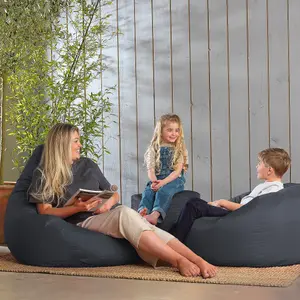 Veeva Teen Bean Bag Chair Slate Grey Childrens Bean Bags