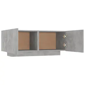 Berkfield TV Cabinet Concrete Grey 100x35x40 cm Engineered Wood