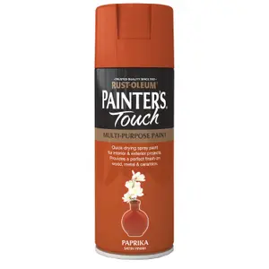 Rust-Oleum Painter's Touch Paprika Satinwood Multi-surface Decorative spray paint, 400ml