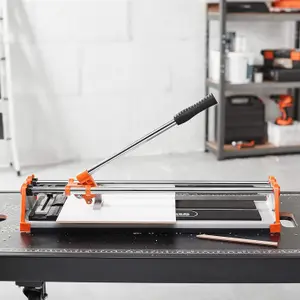 VonHaus Tile Cutter 430mm - Manual Tile Cutters for Ceramic Tiles, Glazed Floor & Wall - Straight Edge Cutter w/ Measurement Guide