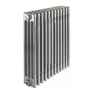 Acova Raw metal 4 Column Radiator, (W)628mm x (H)600mm