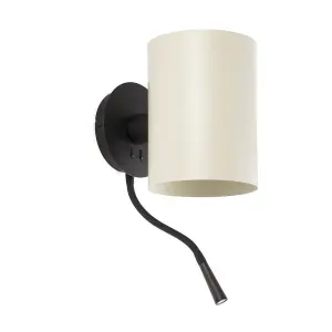 Luminosa Guadalupe Reading Light Wall Light Black, E27