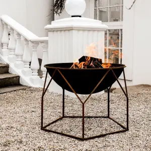 Outdoor Buckingham Firebowl Rust Iron H51cm W70Cm