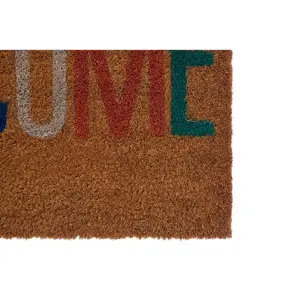 Interiors by Premier Welcome Multicolour Coir Doormat