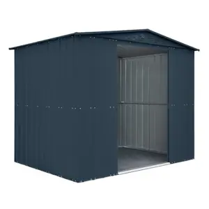 8 x 5 Premier Apex Metal Garden Shed - Anthracite Grey (8ft x 5ft / 8' x 5' / 2.5m x 1.5m)