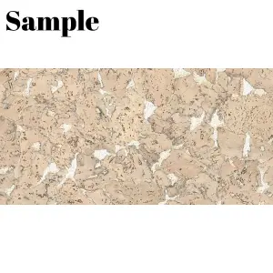 Sample: Beautiful Cork Wall Panels - Cream - 1 Stripe - 30cm x 5cm (11.81in x 1.96in)