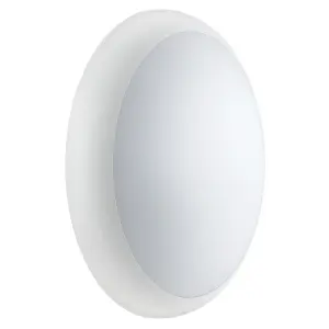 Luceco Sierra Emergency Bulkhead Light, IP54, 12W, 1200lm, 330mm White