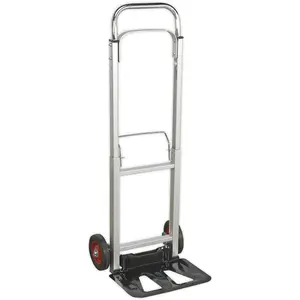 Versatile Lightweight Aluminium Folding Sack Truck with Telescopic Handle - 90kg Capacity