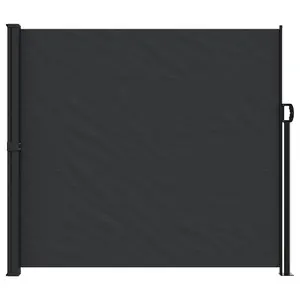 Berkfield Retractable Side Awning Black 180x300 cm