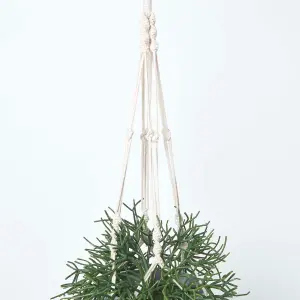 Homescapes Artificial Hanging Basket Green Rhipsalis Plant, 116 cm