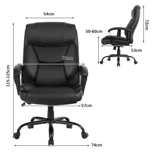 Costway Executive Chair 6 Point Massage 360 Swivels Adjustable High Back Office Chair