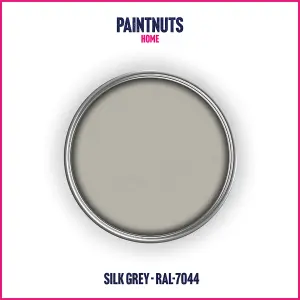 PaintNuts UPVC Door & Window Matt Paint - Silk Grey - 250ml Tin (RAL7004)