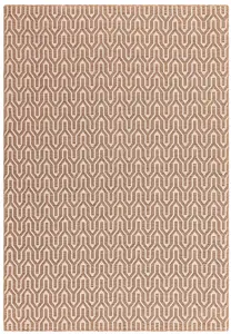 Global Cream Beige Lattice Cotton Jute Rug Rug 200x290cm for the