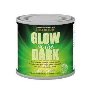 Rust-Oleum White Matt Multi-surface Glow in the dark paint, 125ml