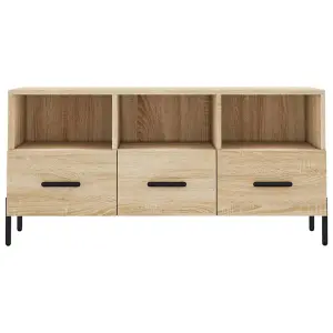 Berkfield TV Cabinet Sonoma Oak 102x36x50 cm Engineered Wood