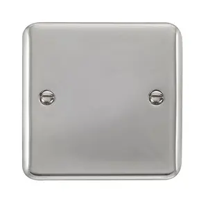 Curved Polished Chrome 1 Gang Blank Plate - SE Home