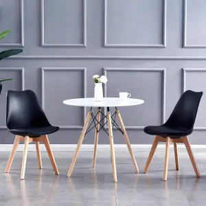 MCC Direct Eva Dining Chairs Set of 2 Black