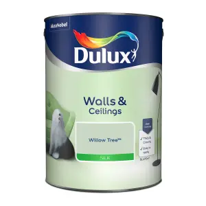 Dulux Walls & ceilings Willow tree Silk Emulsion paint, 5L