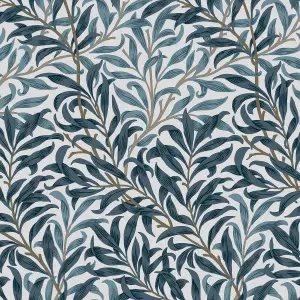 William Morris Gallery Collection White & Blues Willow Bough Smooth Wallpaper